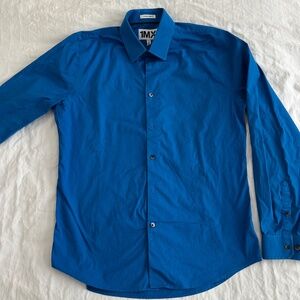 Express Men’s 1MX Medium Extra Slim Fit Stretch Shirt | Royal Blue